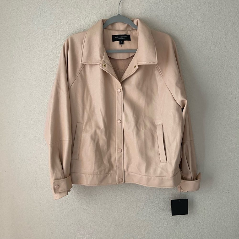 NWT Marc New York PU‎ faux leather jacket